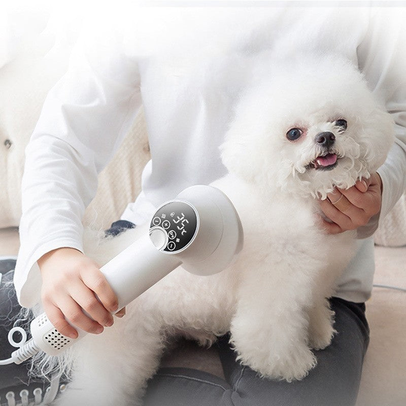 Silent Pet Hair Dryer & Comb