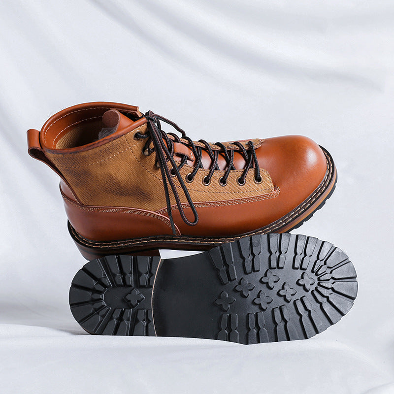 Martin Boots Men's Tooling Platform Leather Boots
