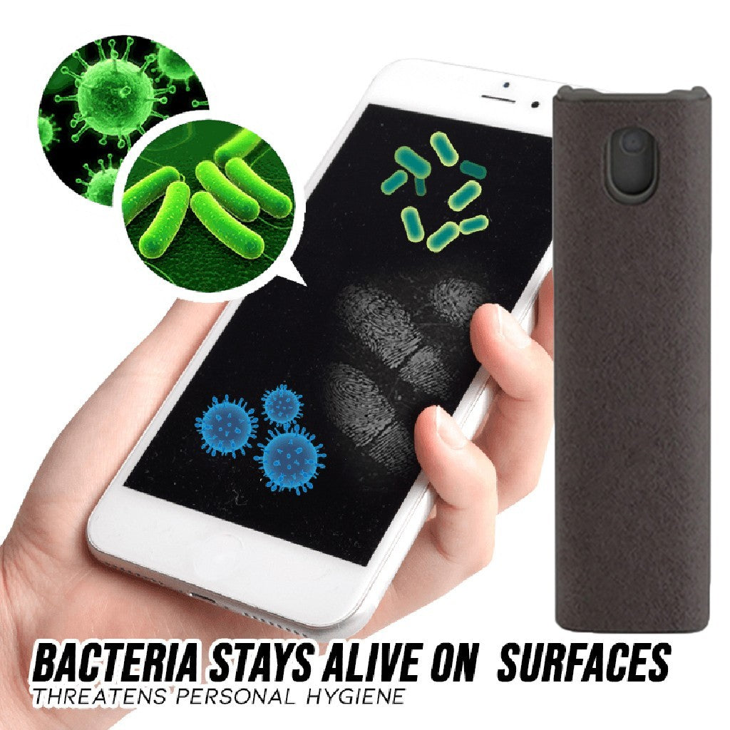 Pocket Screen Cleaner Spray with Microfiber