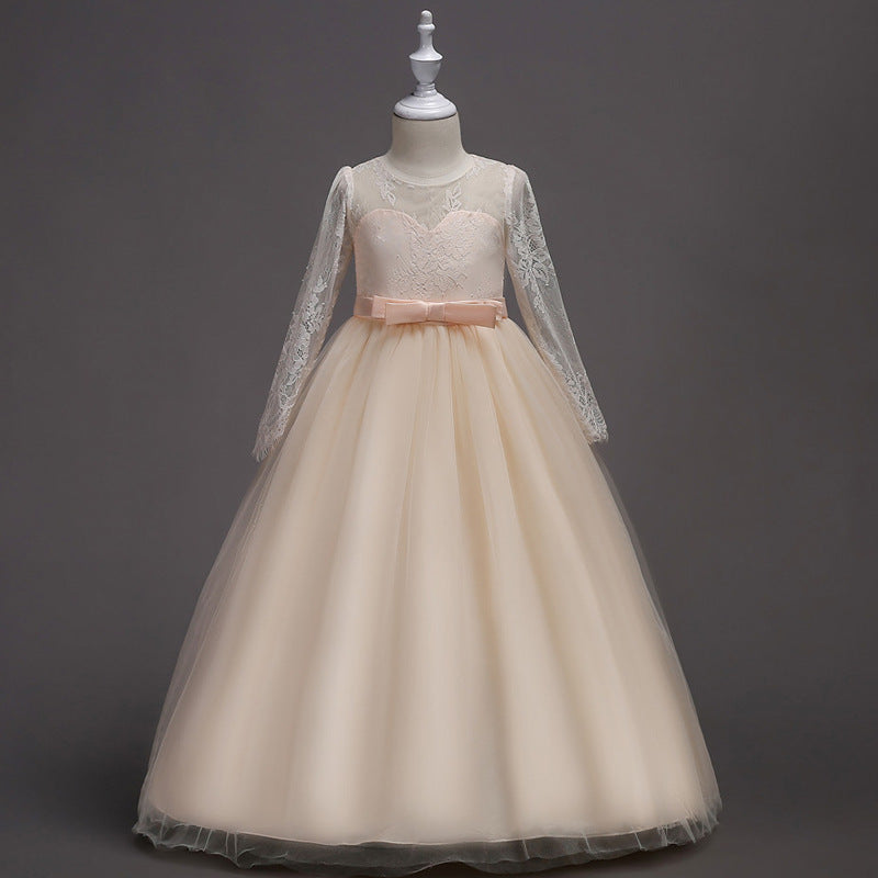 Kids' Long Flower Girl Dress