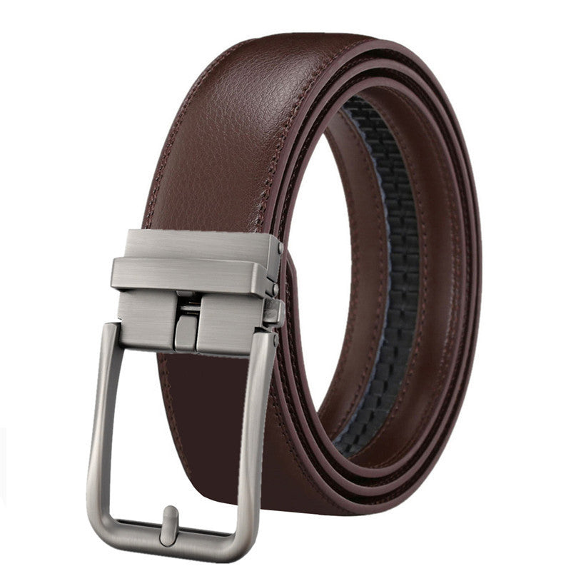 Men's Hollow Auto-Buckle Leather Belt