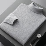 Bottoming Shirt Young And Middle-aged Slim-fit Solid Color Turtleneck Pullover Sweater
