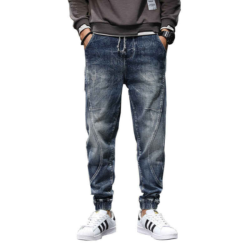 Men's Plus Size Velvet Stretch Slim Jeans