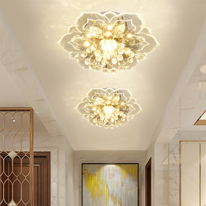 Small Crystal Corridor Chandelier
