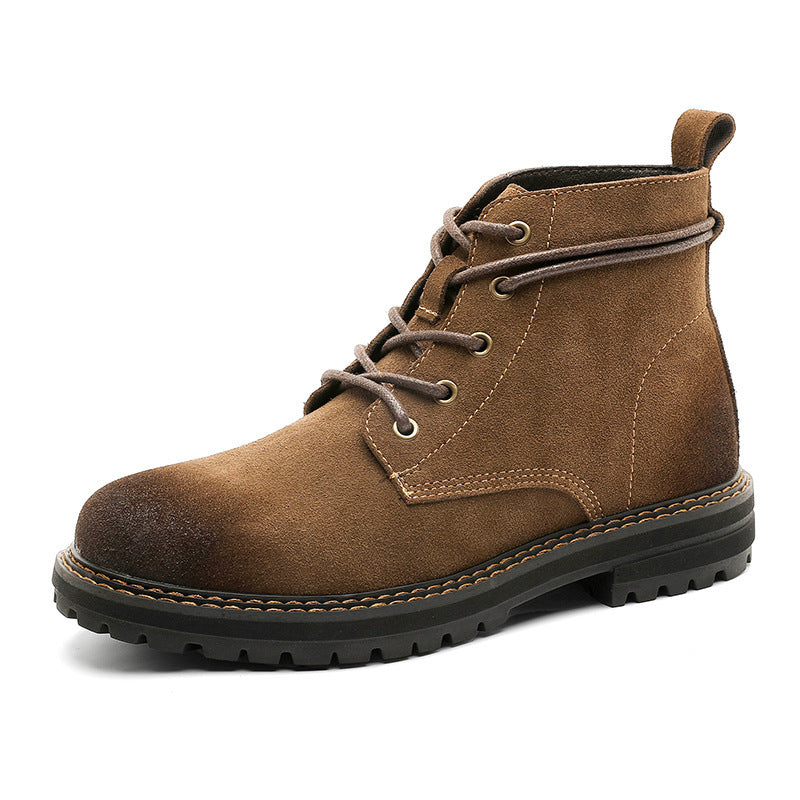 Men's Wear-Resistant Matte Leather Boots