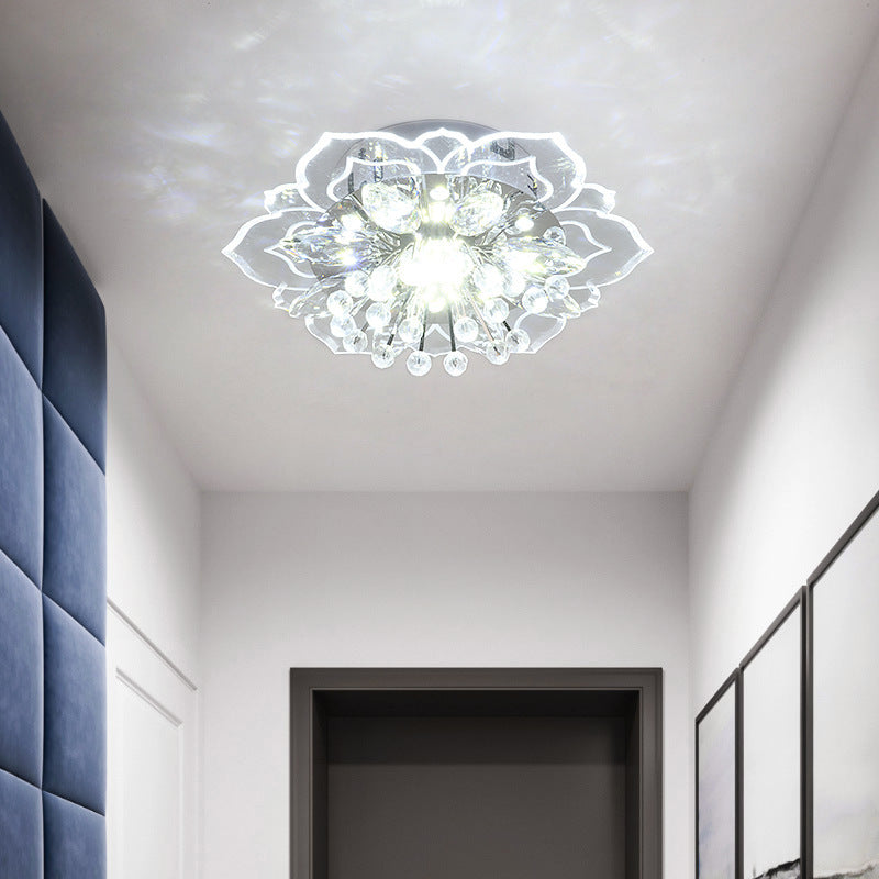Small Crystal Corridor Chandelier