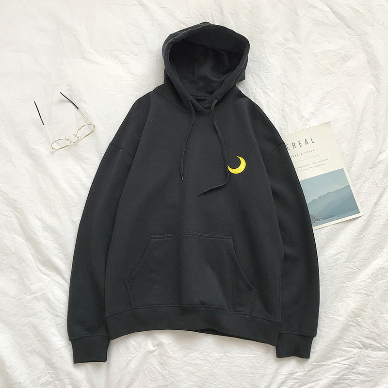 Boys Loose Hooded Sweatshirt Jacket