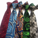 Men's Casual Formal Wear Polyester Jacquard Tie