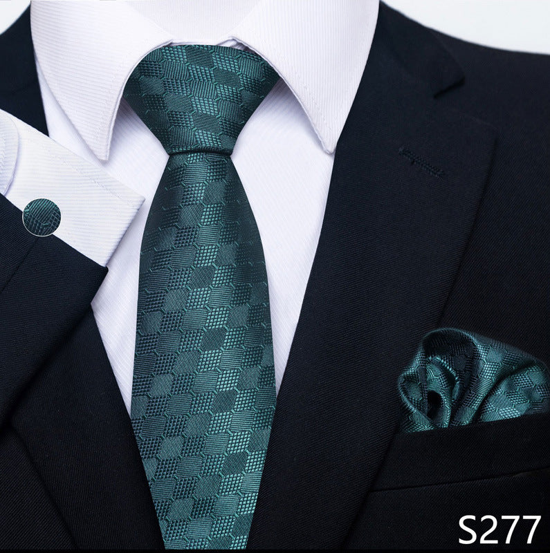Men's Tie, Scarf & Cuff Buckle Set