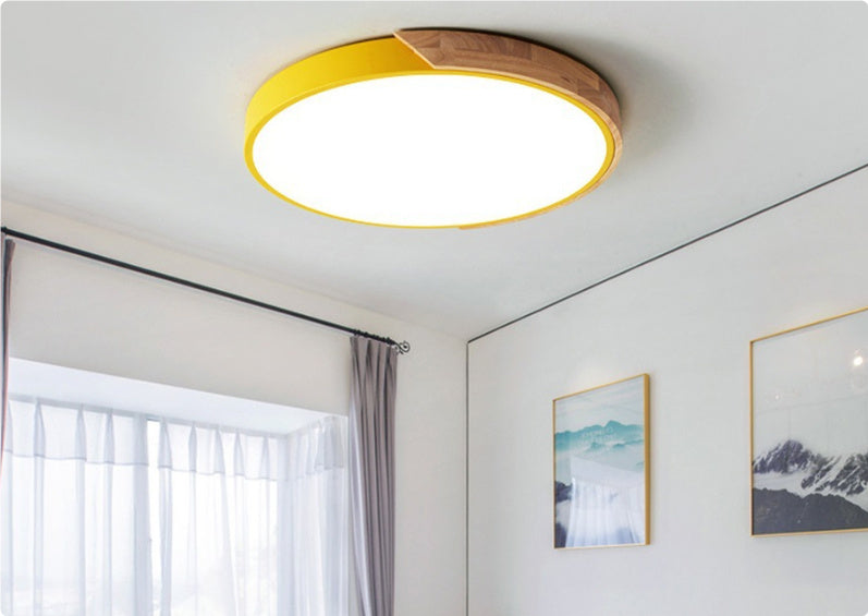 LED Macaron Round Bedroom Light