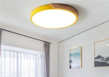 Led Ceiling Light Macaron Round Bedroom Light