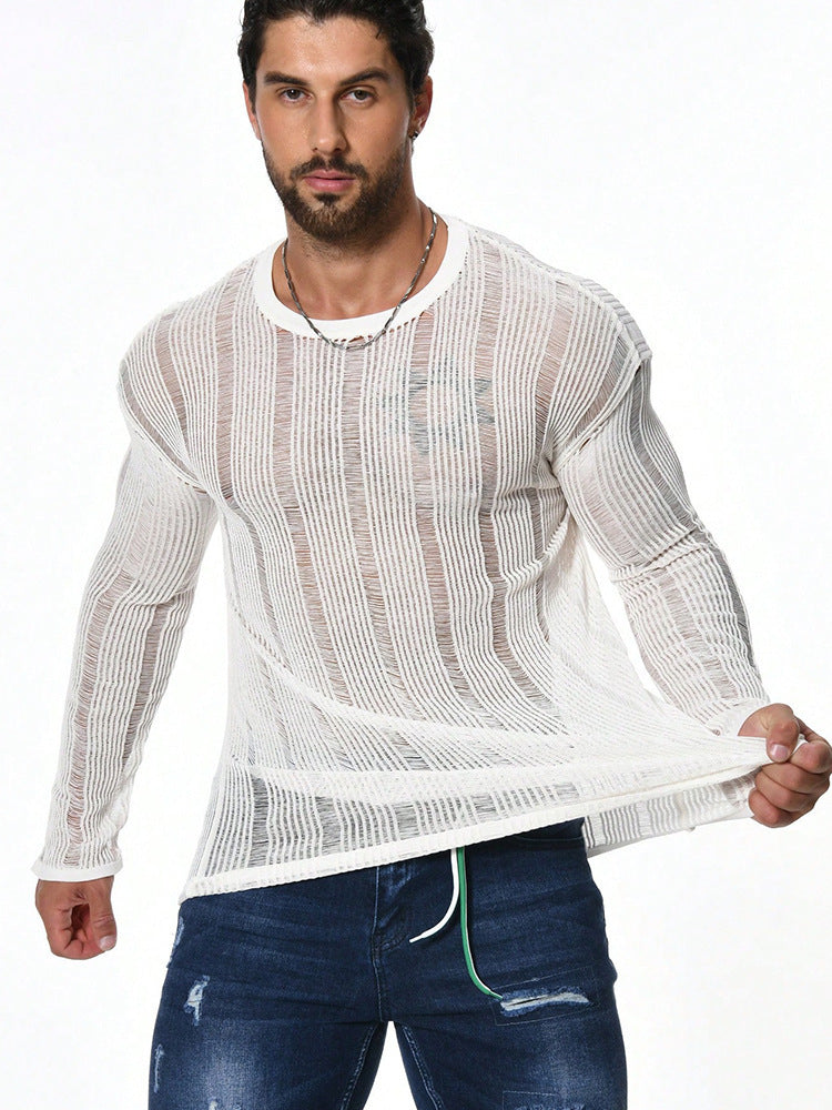 Men's Long-Sleeve Loose Sweater