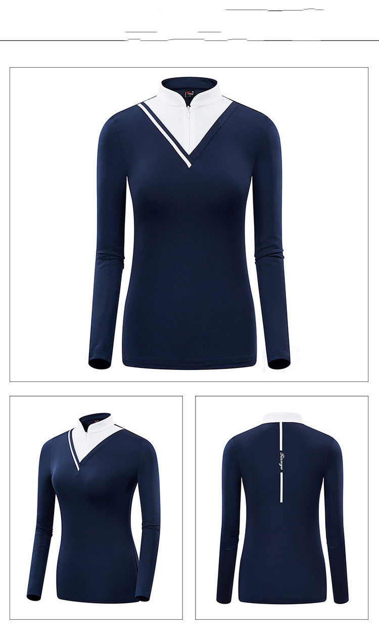 Women's Long-Sleeve Sun Protection Golf Top