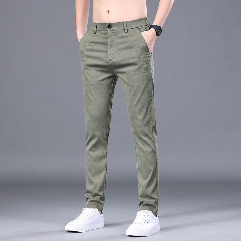 Men's Tencel Slim-Fit Trousers