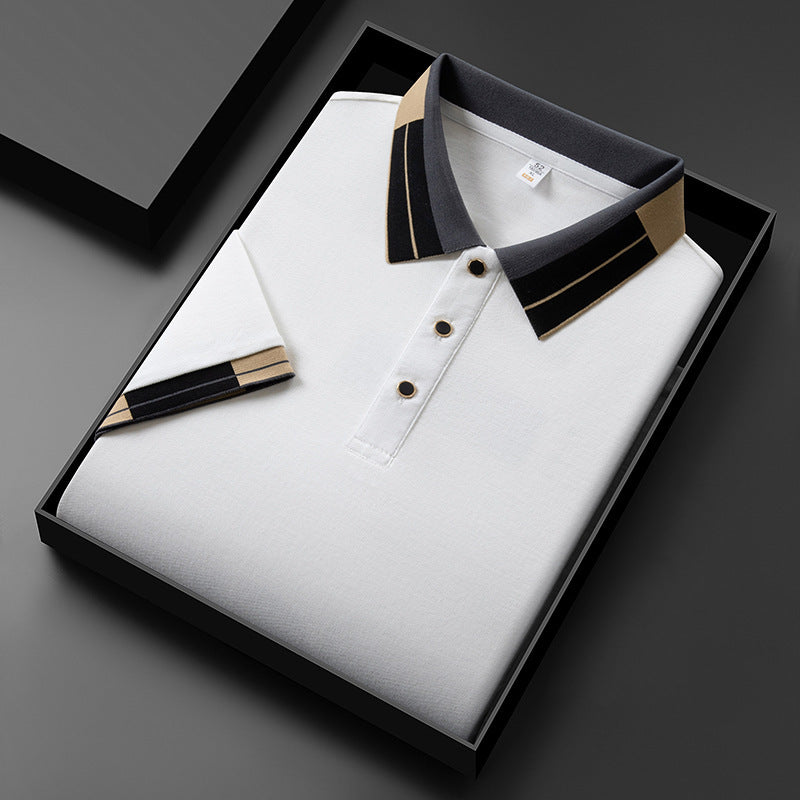 Men's Lapel Short Sleeve Shirt — Summer Casual