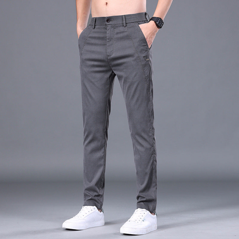 Men's Tencel Slim-Fit Trousers