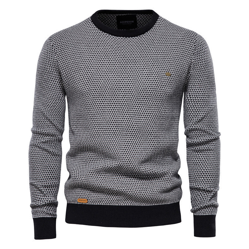 Color-Block Men's Pullover Shirt