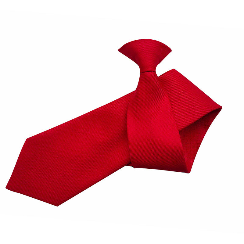 Black Buttoned Security Tie