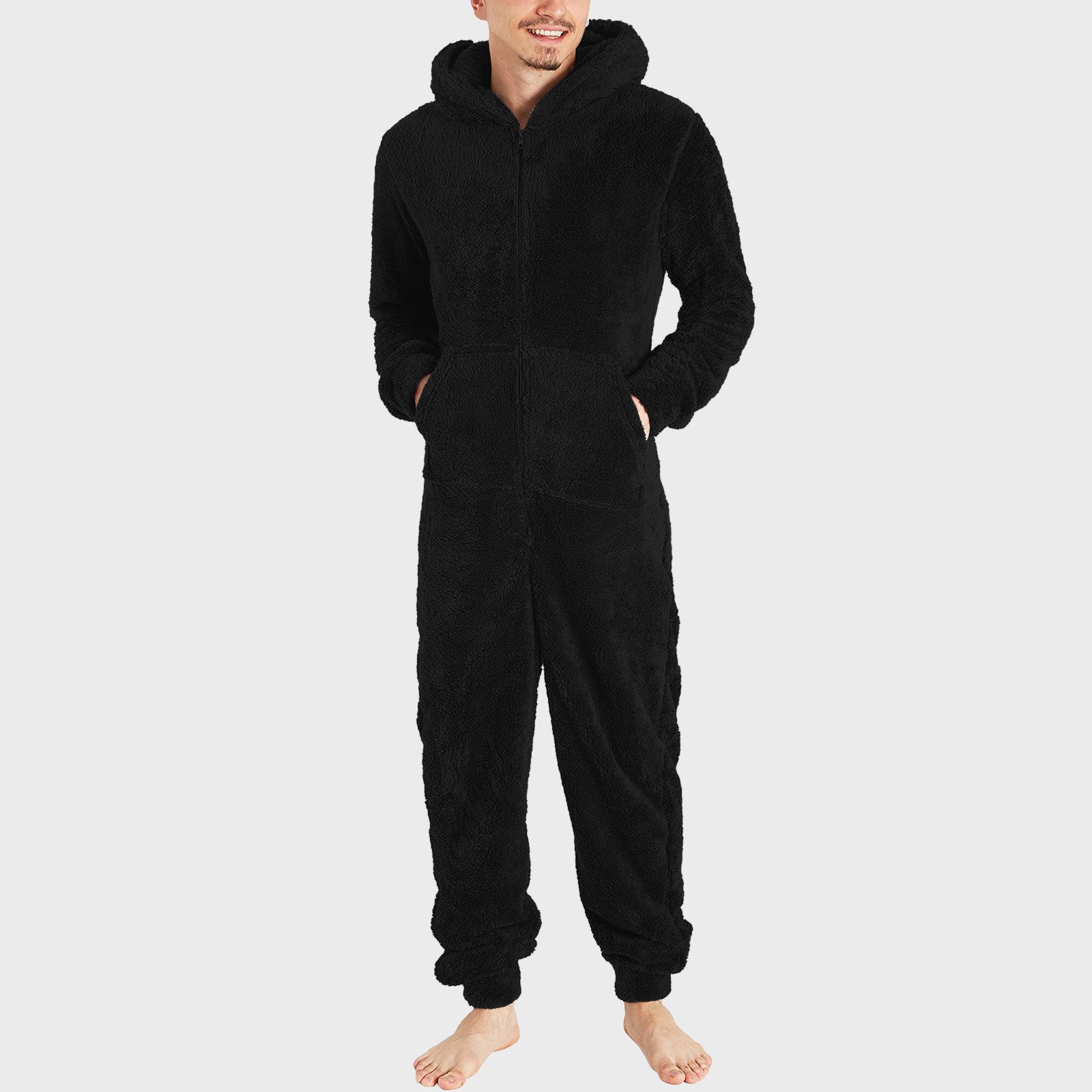 Men's Thermal Plush Pajama Jumpsuit