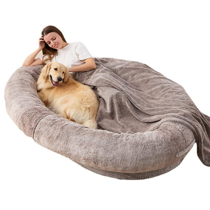 Large Plush Dog Bed