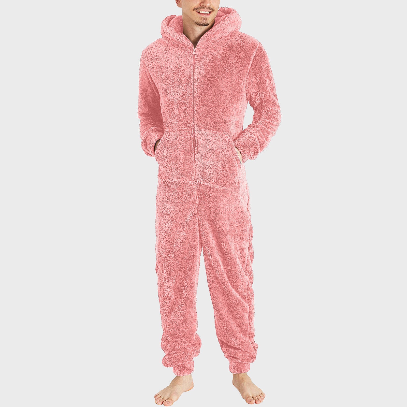 Men's Thermal Plush Pajama Jumpsuit