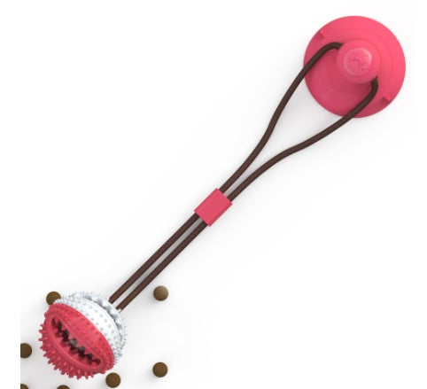 Suction-Cup Dog Tug & Chew Ball