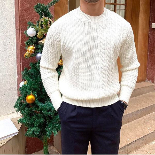 Men's Twisted Knit Cable Sweater