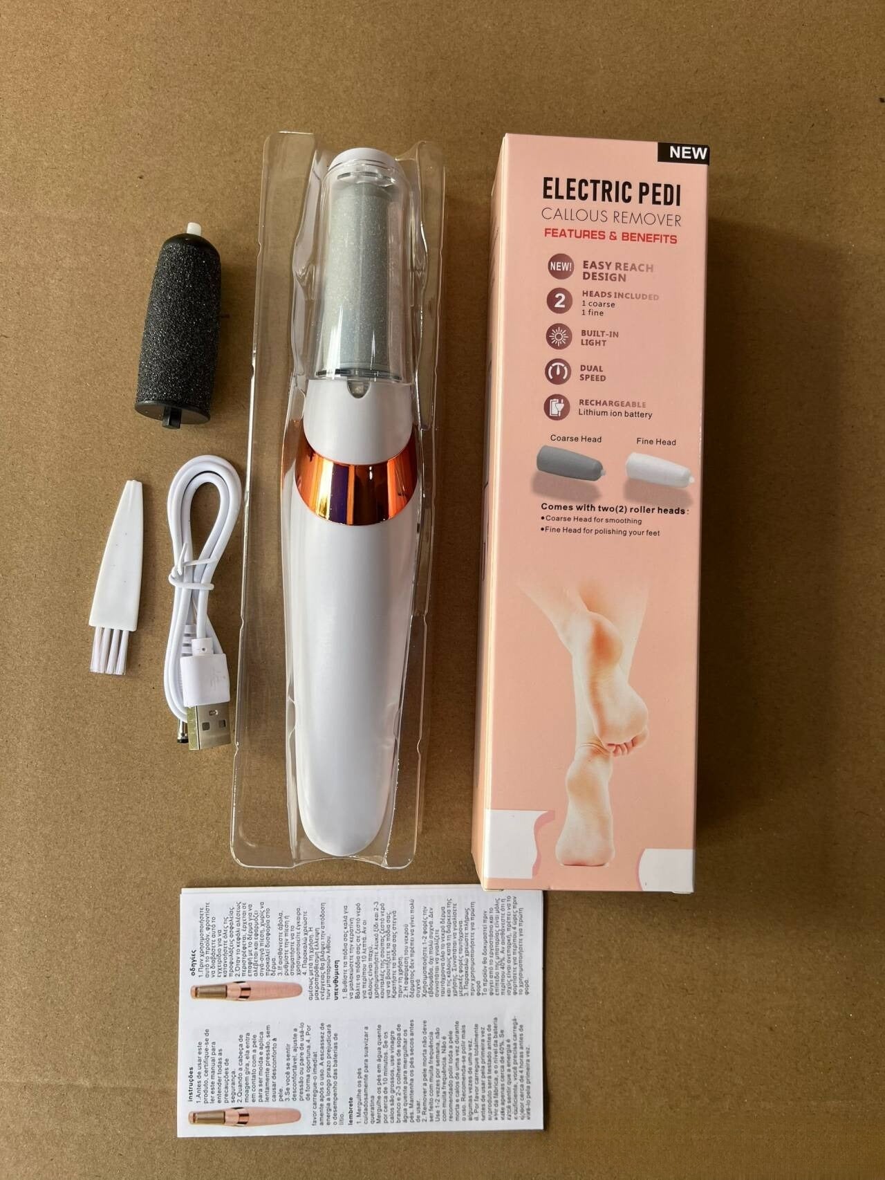 Rechargeable Electric Foot Grinder