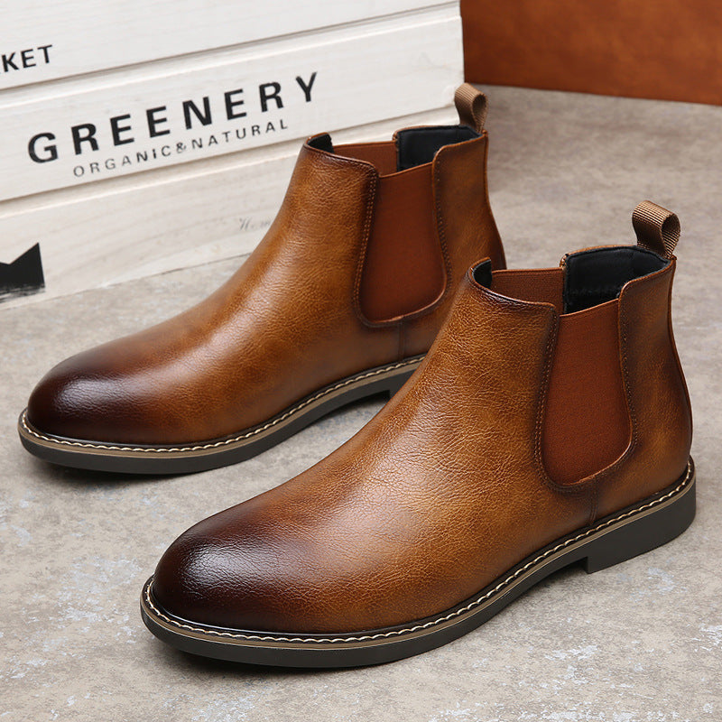 Men's Velvet-Lined Cotton Boots
