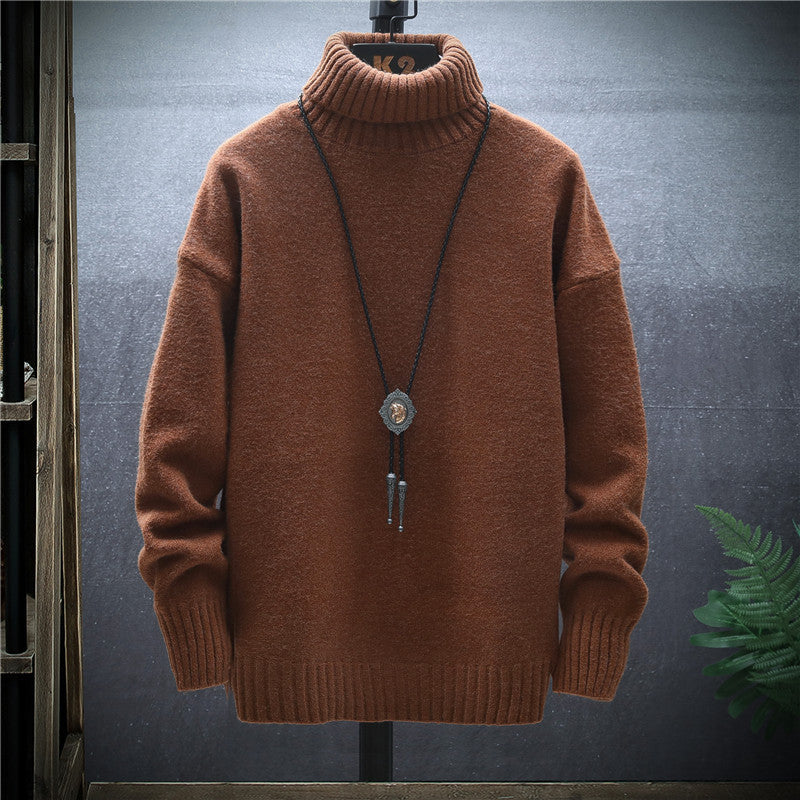Velvet-Lined Crewneck Sweater