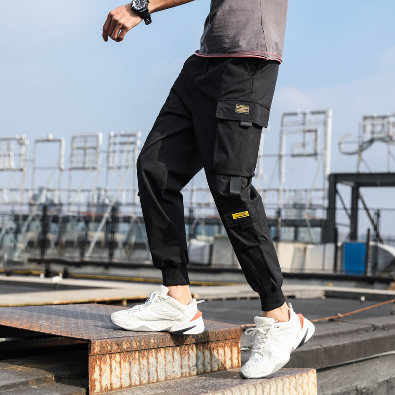 Harem Ankle-Length Cargo Pants