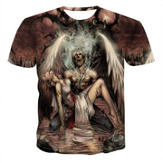 Men's Streetwear Skull Print Tee