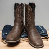 Retro Autumn And Winter Western Cowboy Worker Boot