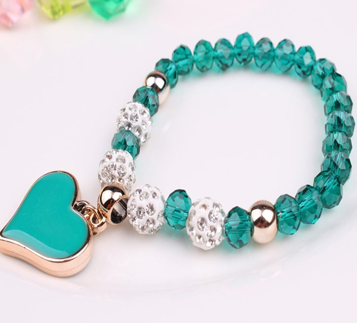 Crystal Heart Stretch Bracelet