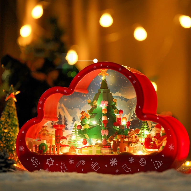 LED Cloud Lamp Building Block Toy