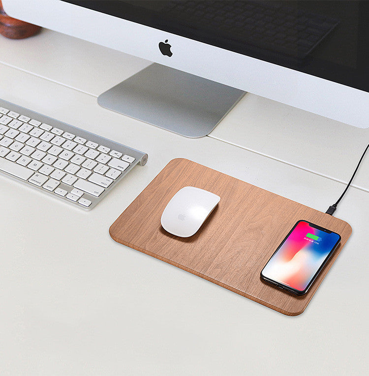 Wood-Grain Wireless Charger Pad
