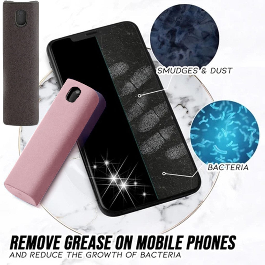 Pocket Screen Cleaner Spray with Microfiber
