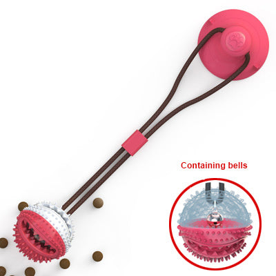 Suction-Cup Dog Tug & Chew Ball