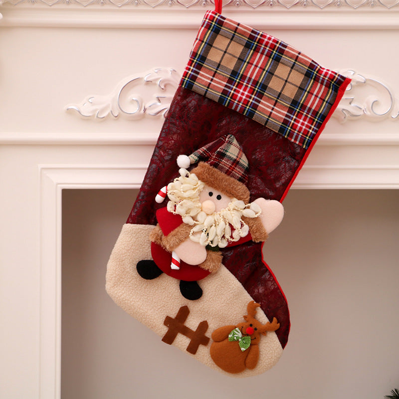 Santa Christmas Stocking Gift Bag