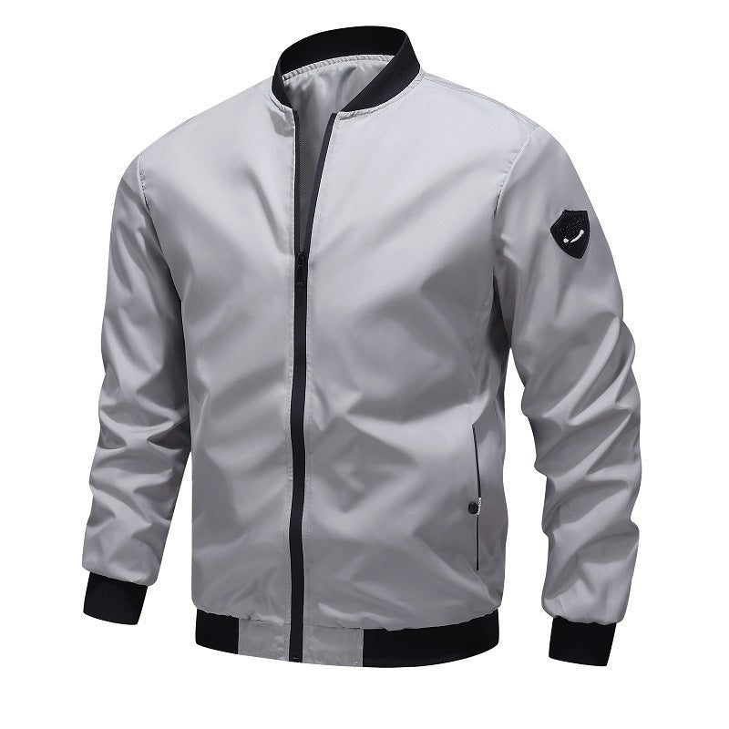 Solid Color Casual Men's Coat