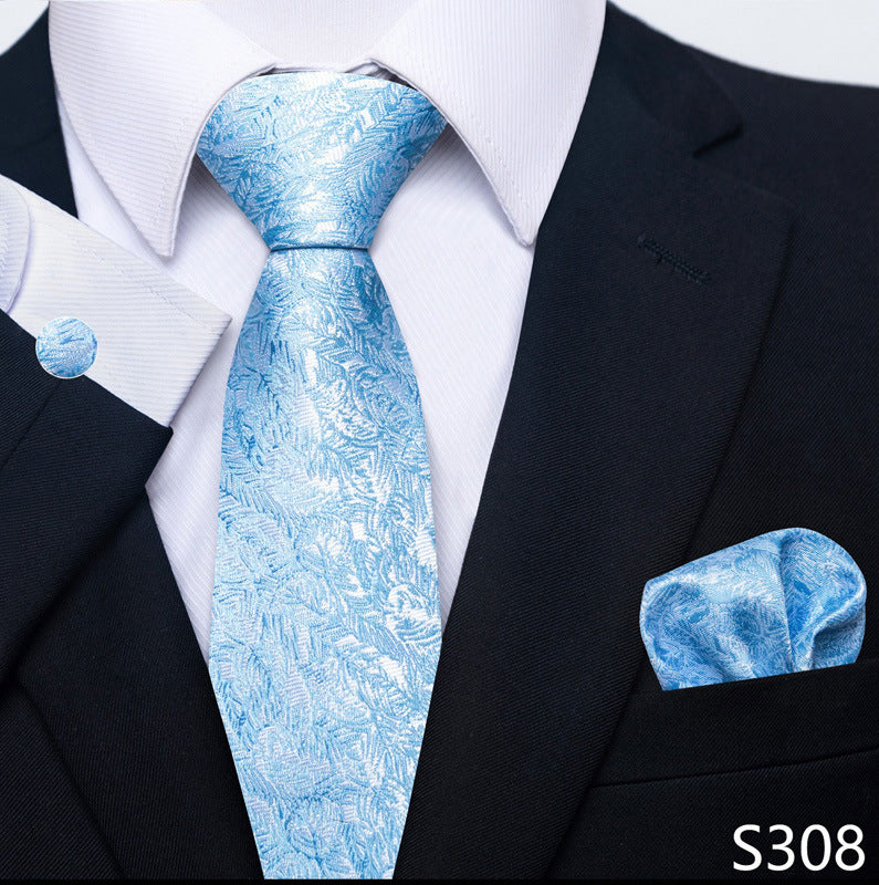 Men's Tie, Scarf & Cuff Buckle Set