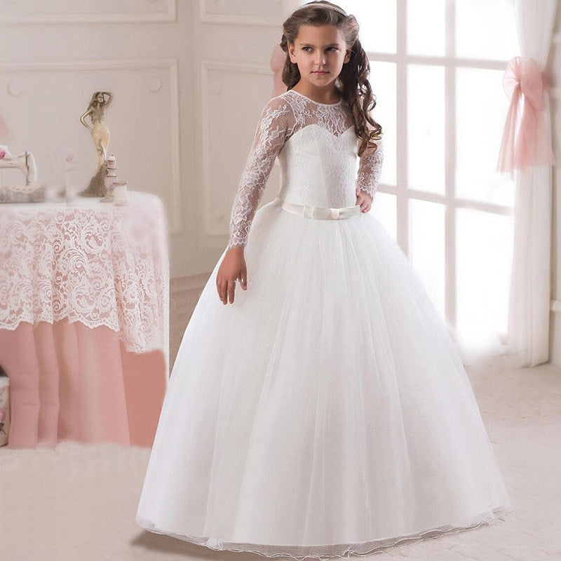 Kids' Long Flower Girl Dress