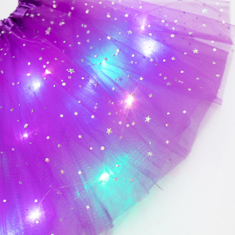 LED Light-Up Sequin Tutu Skirt