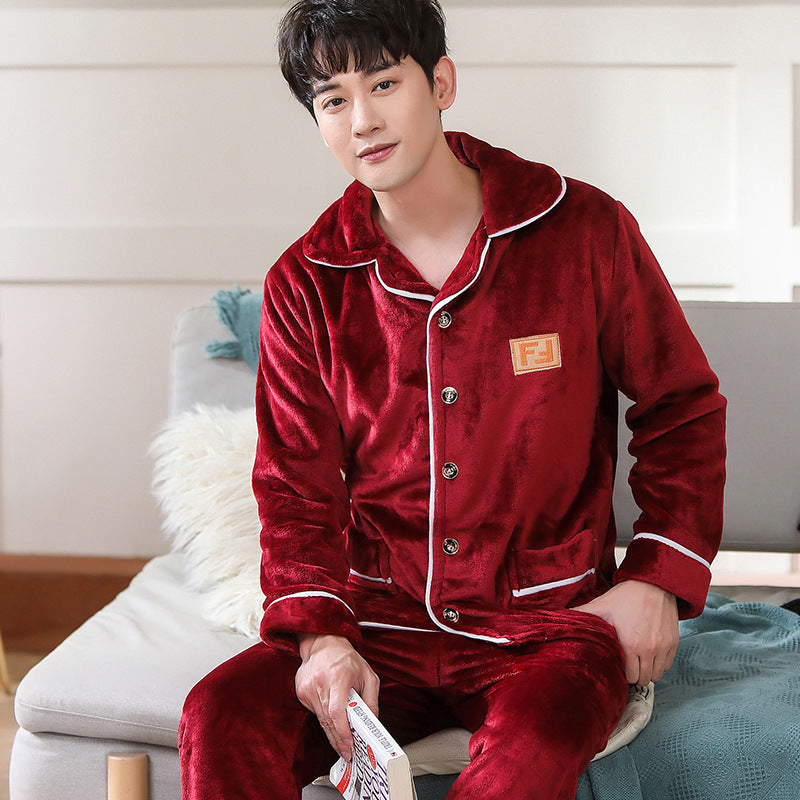 Men's Flannel Thermal Pajamas