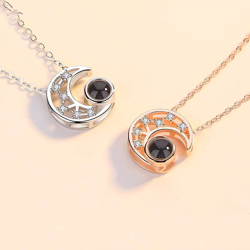 Star Moon Photo-Projection Necklace