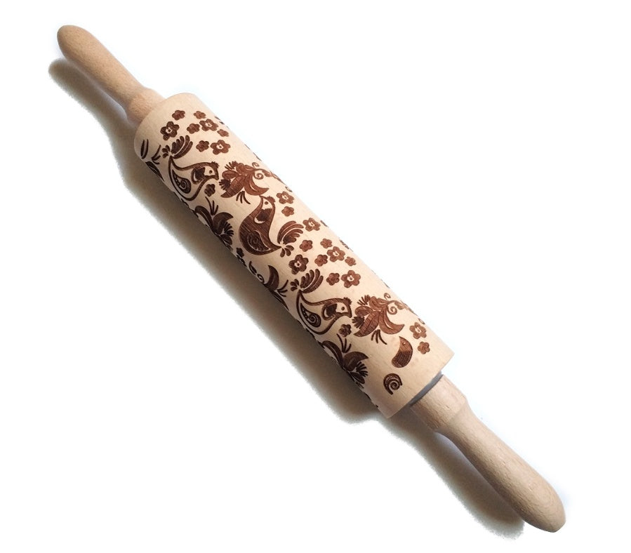 Christmas Embossing Rolling Pin