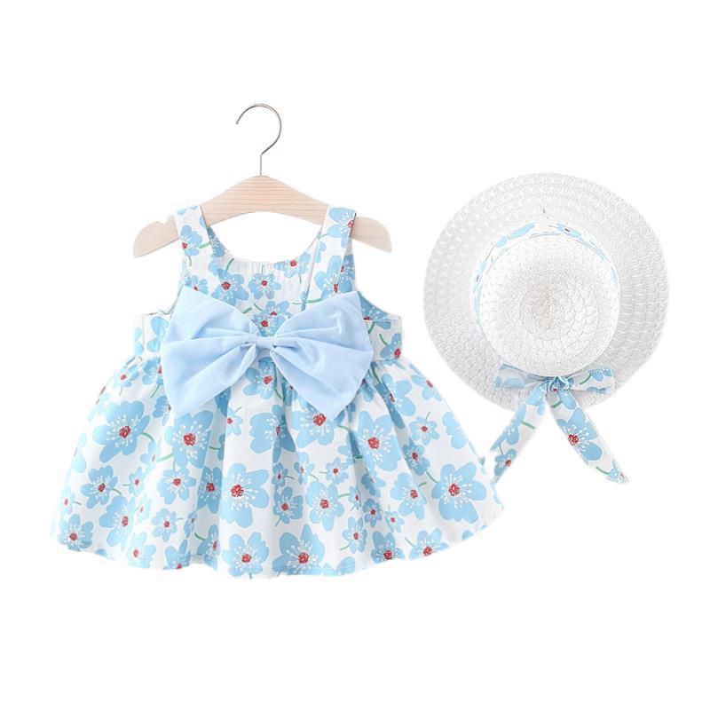 Girls Sleeveless Pleated Dress