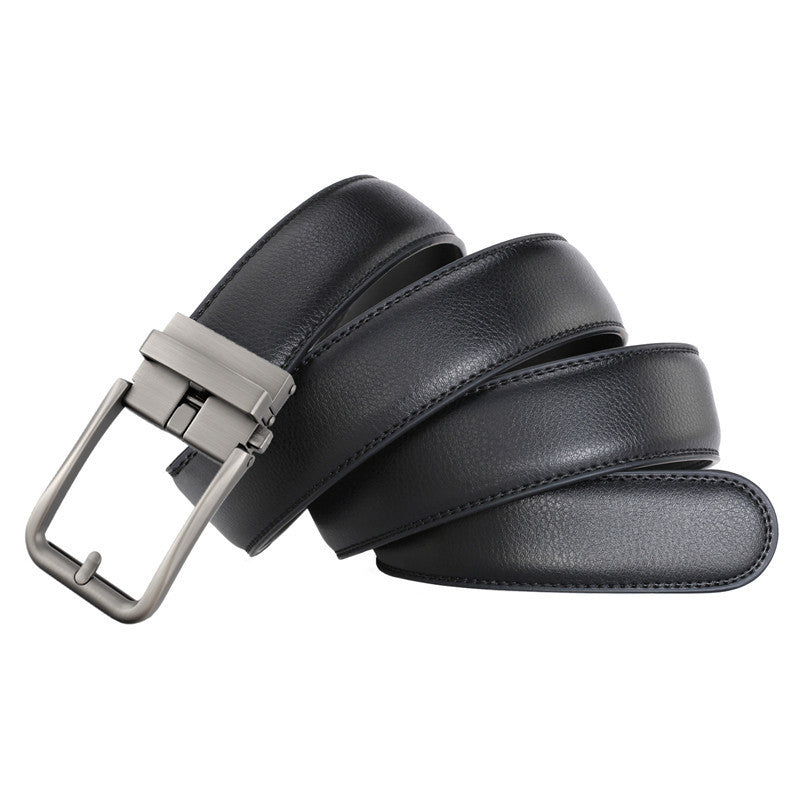 Men's Hollow Auto-Buckle Leather Belt