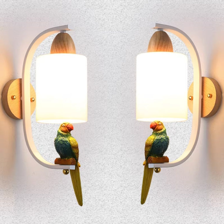 Resin Bird Wall Lamp