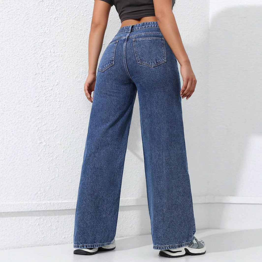 Women's Loose Wide-Leg Jeans